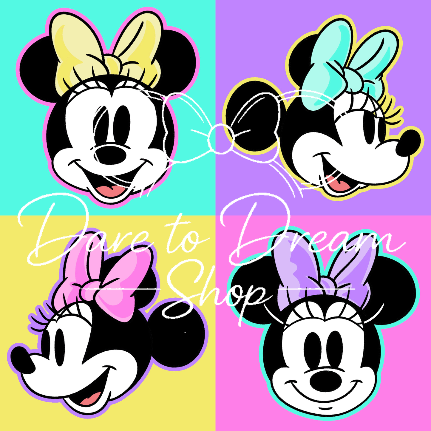 Neon Minnie Block