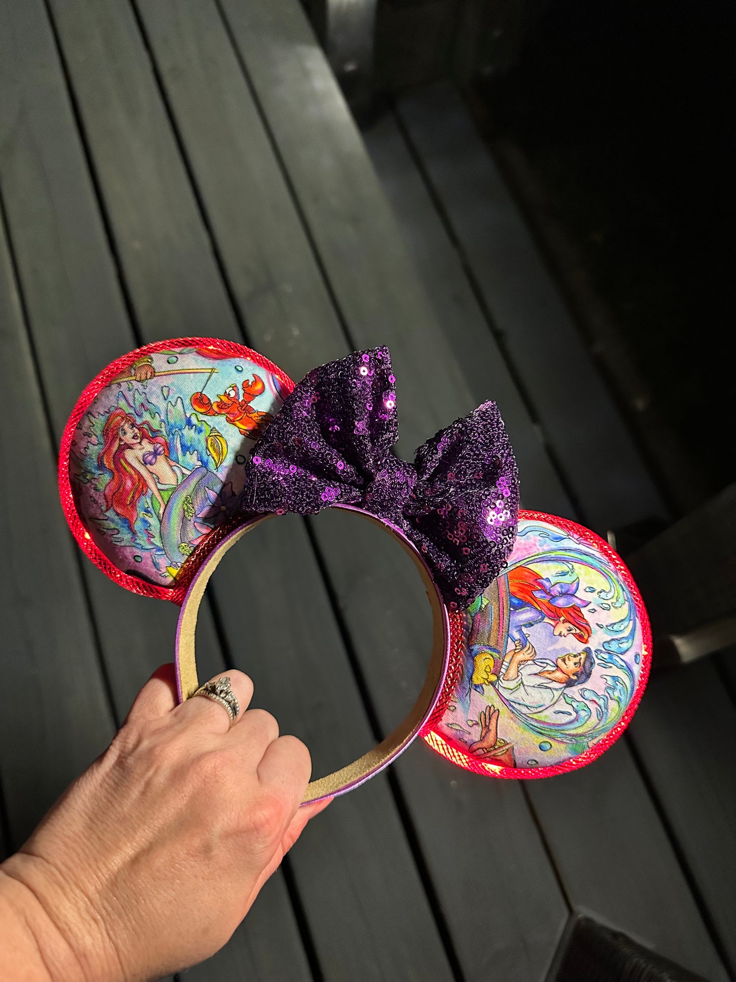 Add lights to ears